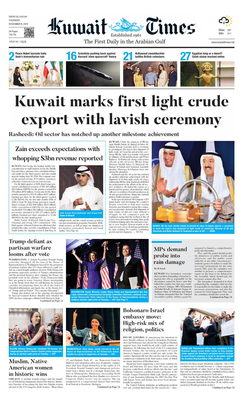 Kuwaittimes 8-11-2018.Qxp Layout 1