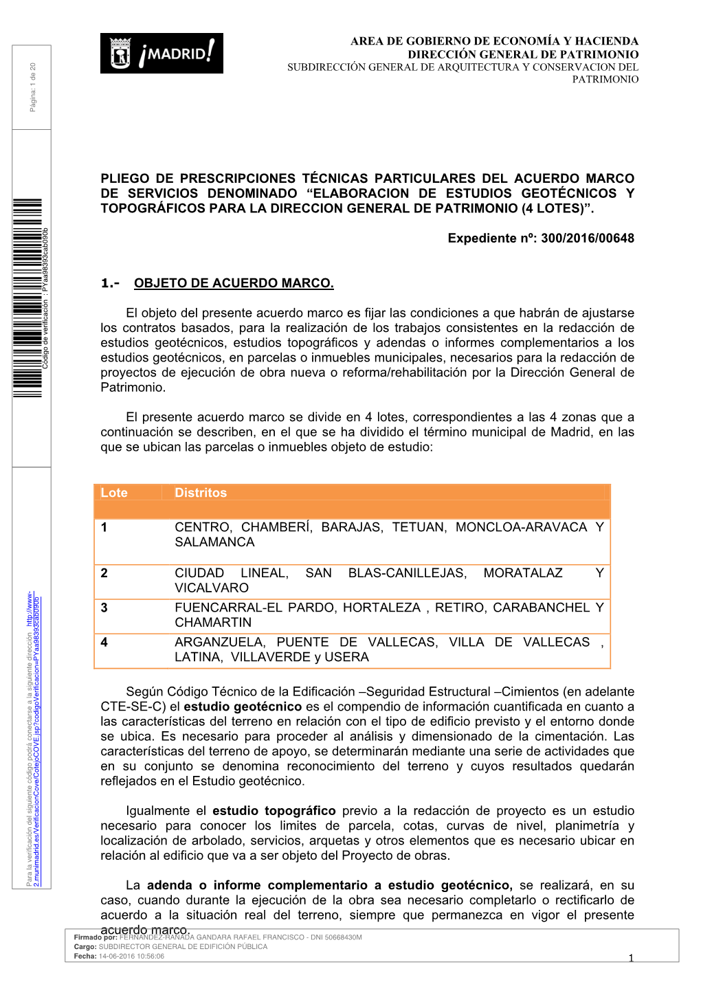 Contrato De Consultoria Y Asistencia Para El Estudio Sobre La Oferta Territorializada Del Mercado De Oficinas Y Loale