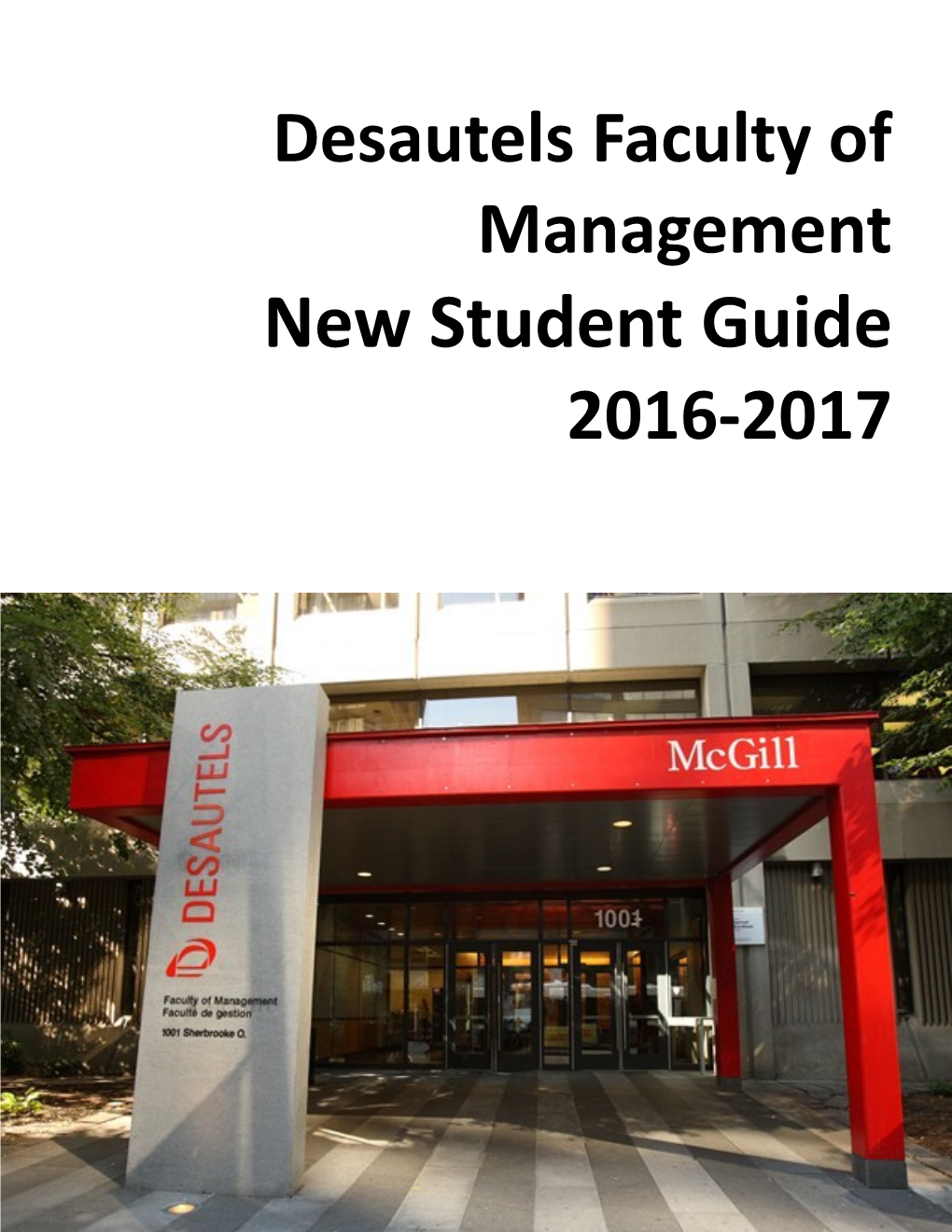 New Student Guide 2016-2017