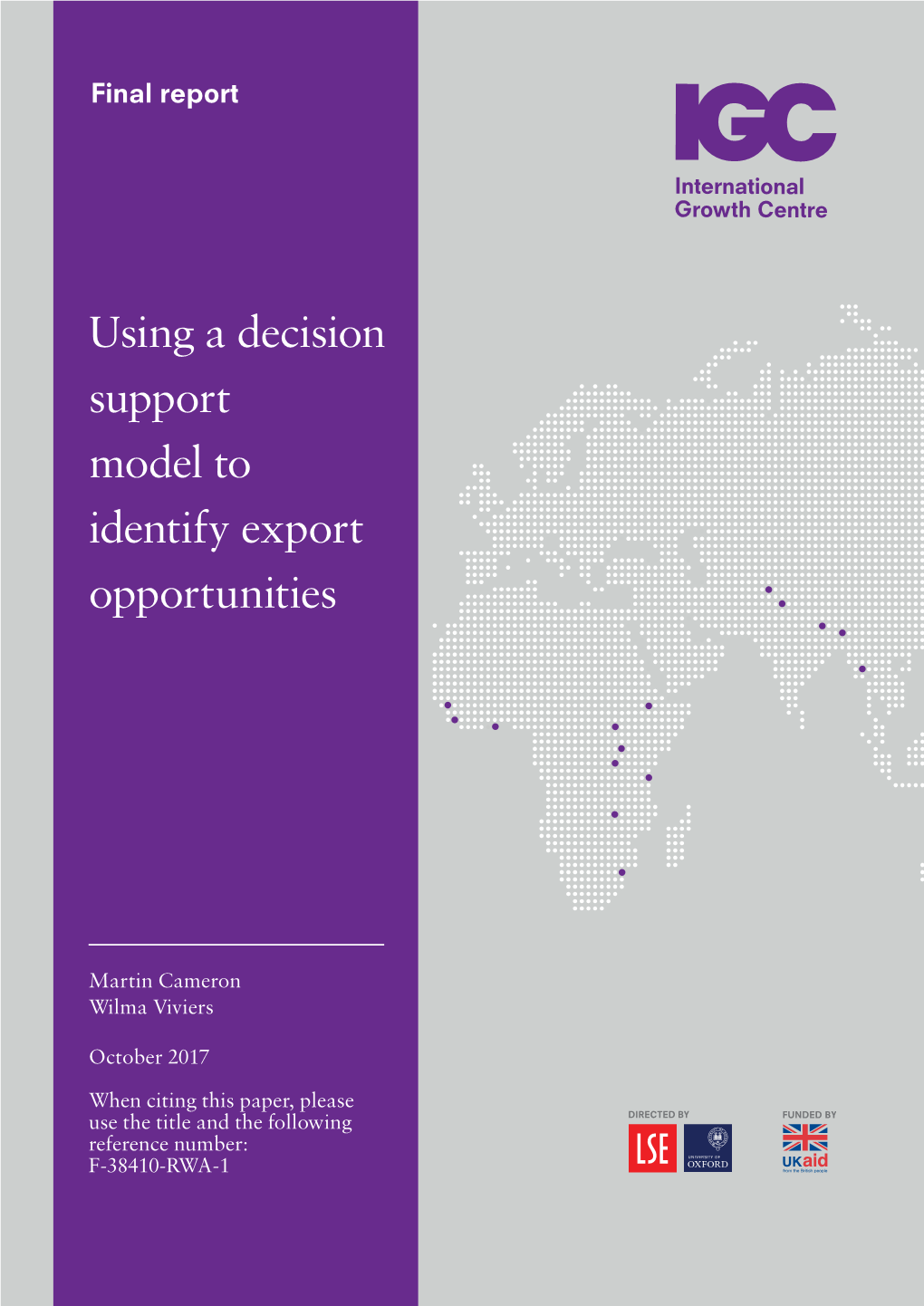 Using a Decision Support Model to Identify Export Opportunities