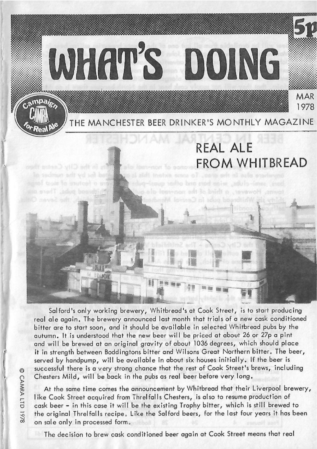 Real Ale from Whitbread
