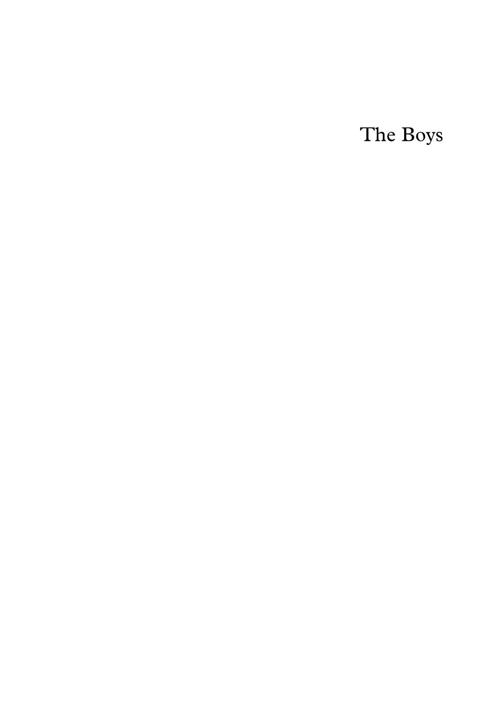 Montherlant.The.Boys.Pdf