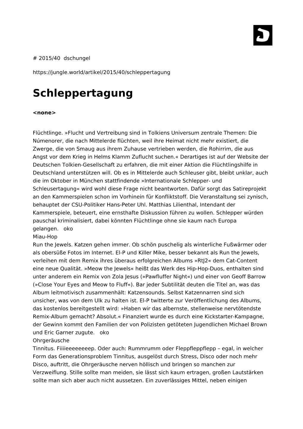 Schleppertagung