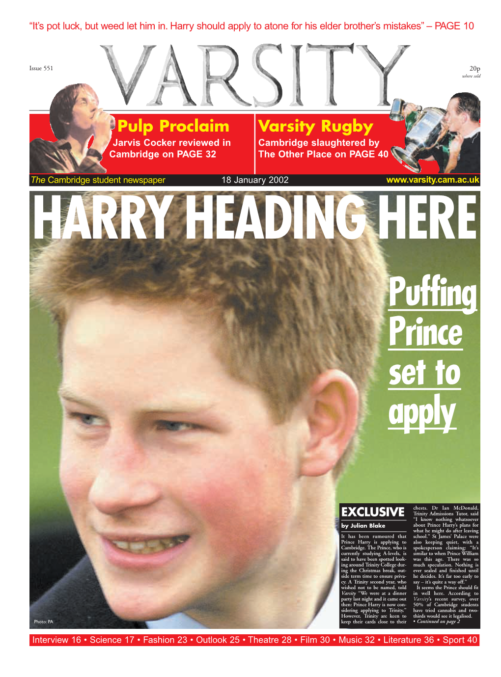 Puffing Prince Set to Apply