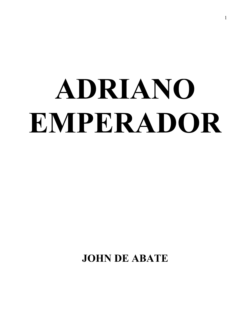 Adriano Emperador