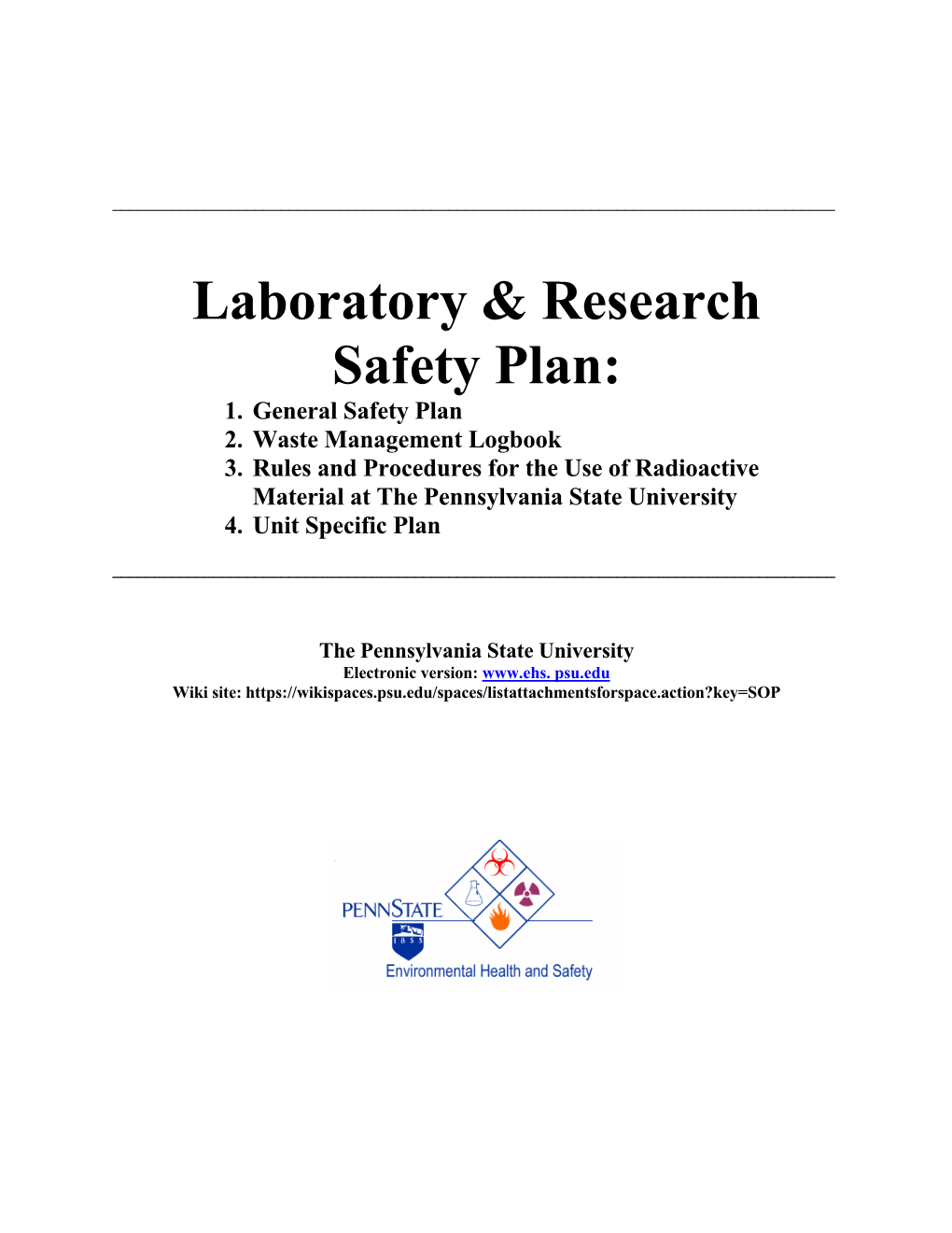 Laboratory & Research Safety Plan