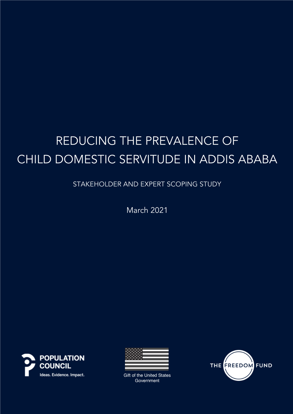 Reducing the Prevalence of Child Domestic Servitude in Addis Ababa