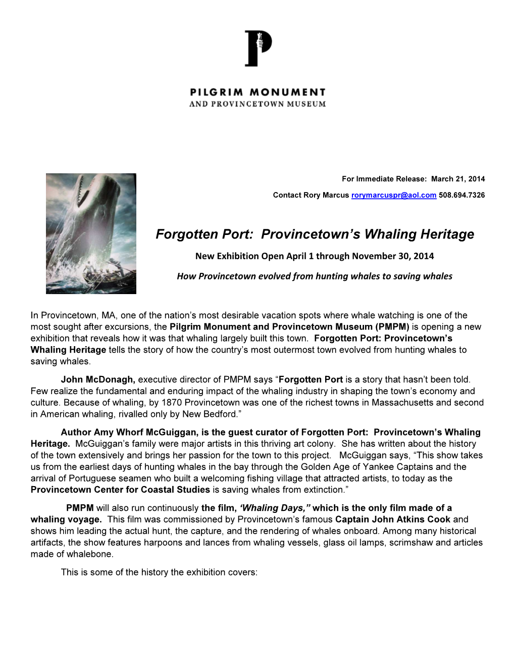 Provincetown's Whaling Heritage