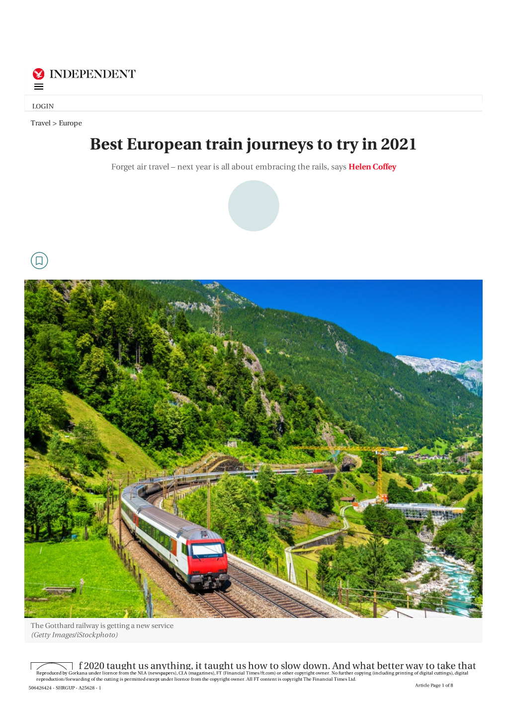 Best European Train Journeys to Try in 2021 | the Independent