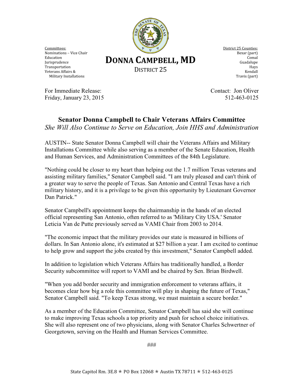 Donna Campbell,Md