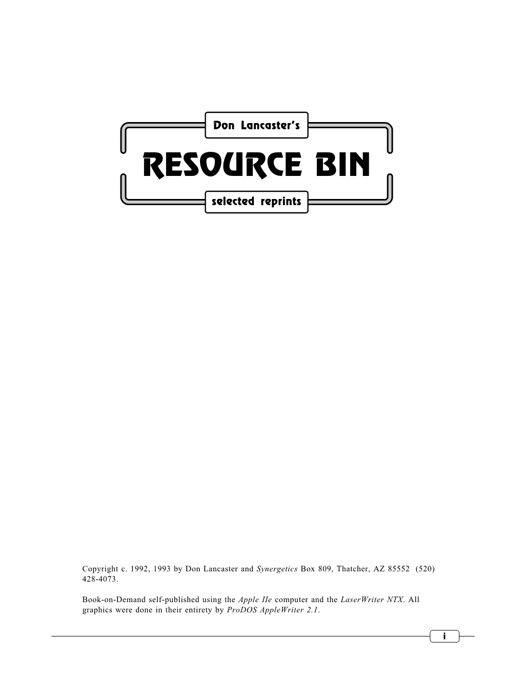 Resource Bin