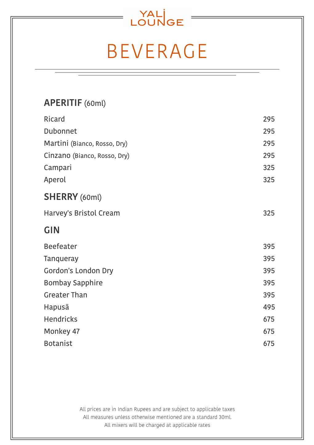 Beverage Menu.Cdr