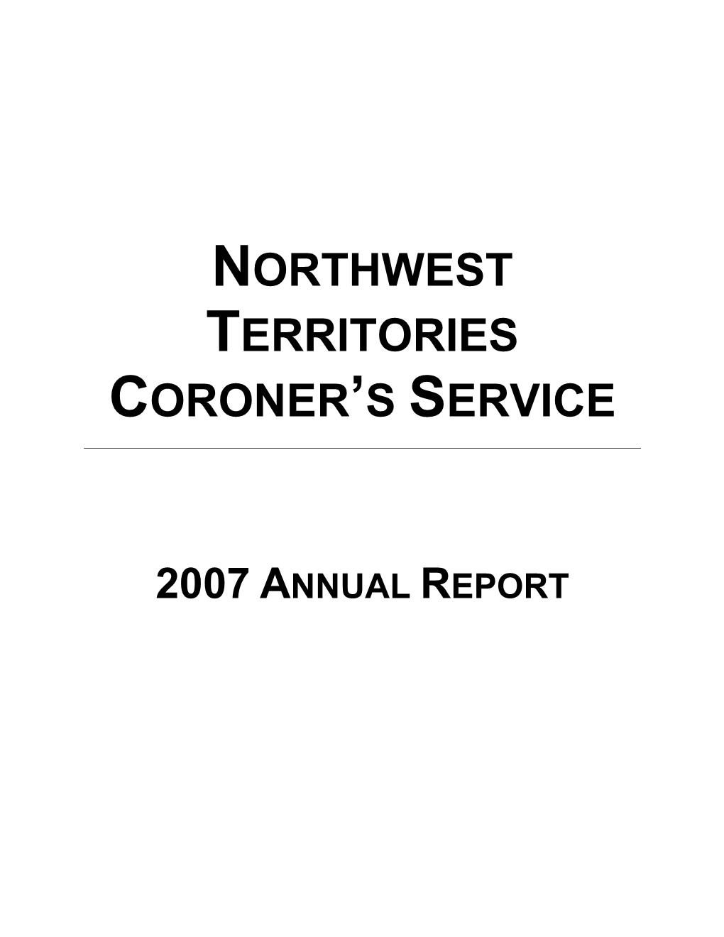 Northwest Territories Coroner's Service