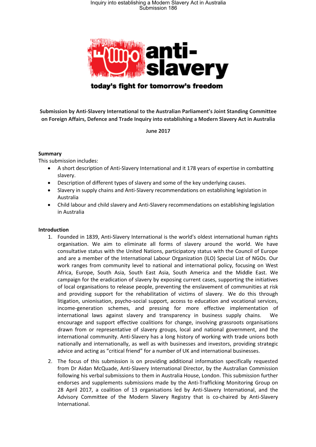 Anti-Slavery International