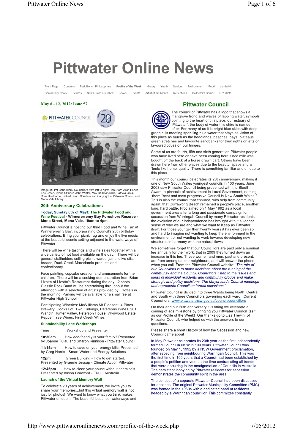 Pittwater Online News Archives