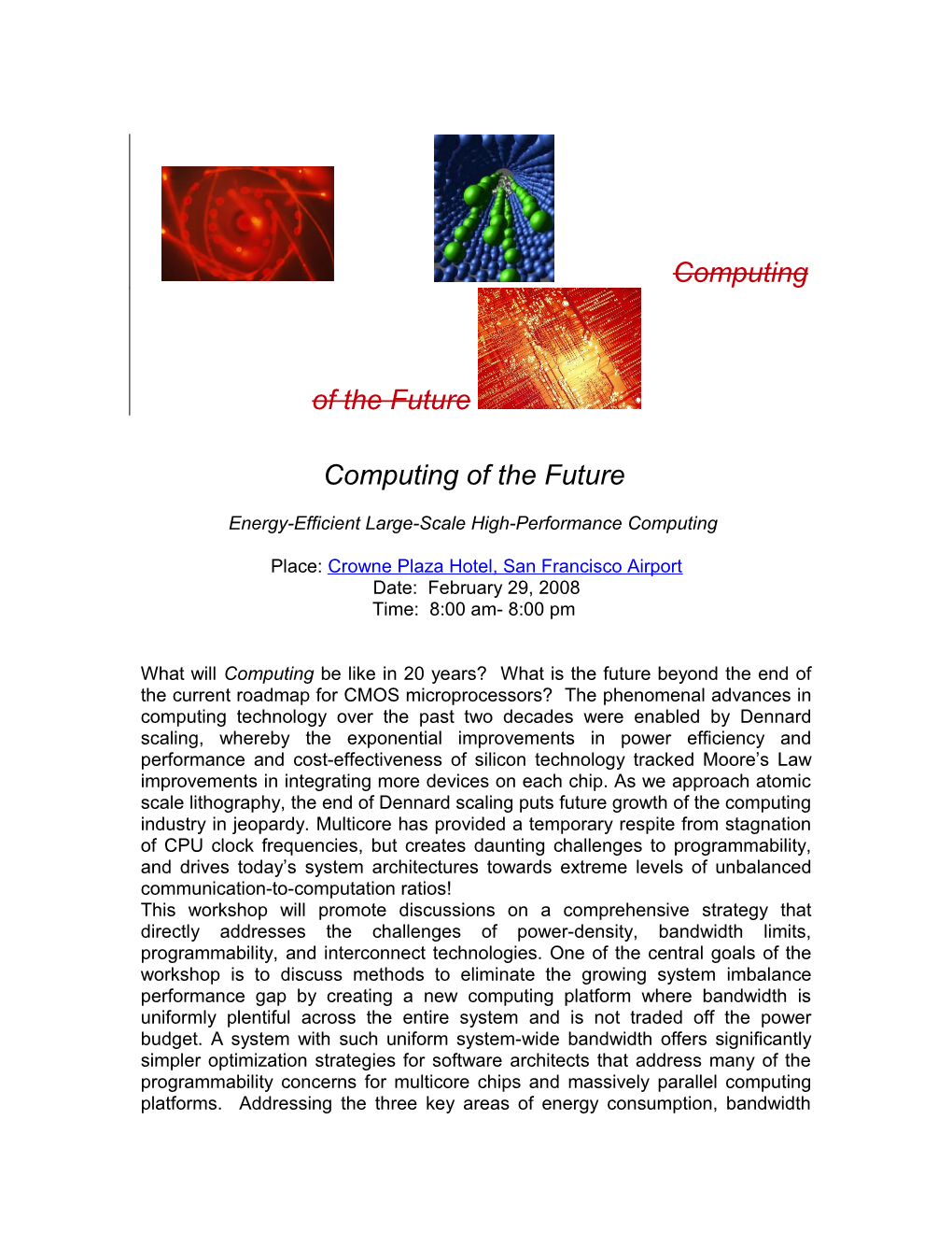 Computing of the Future Consortium