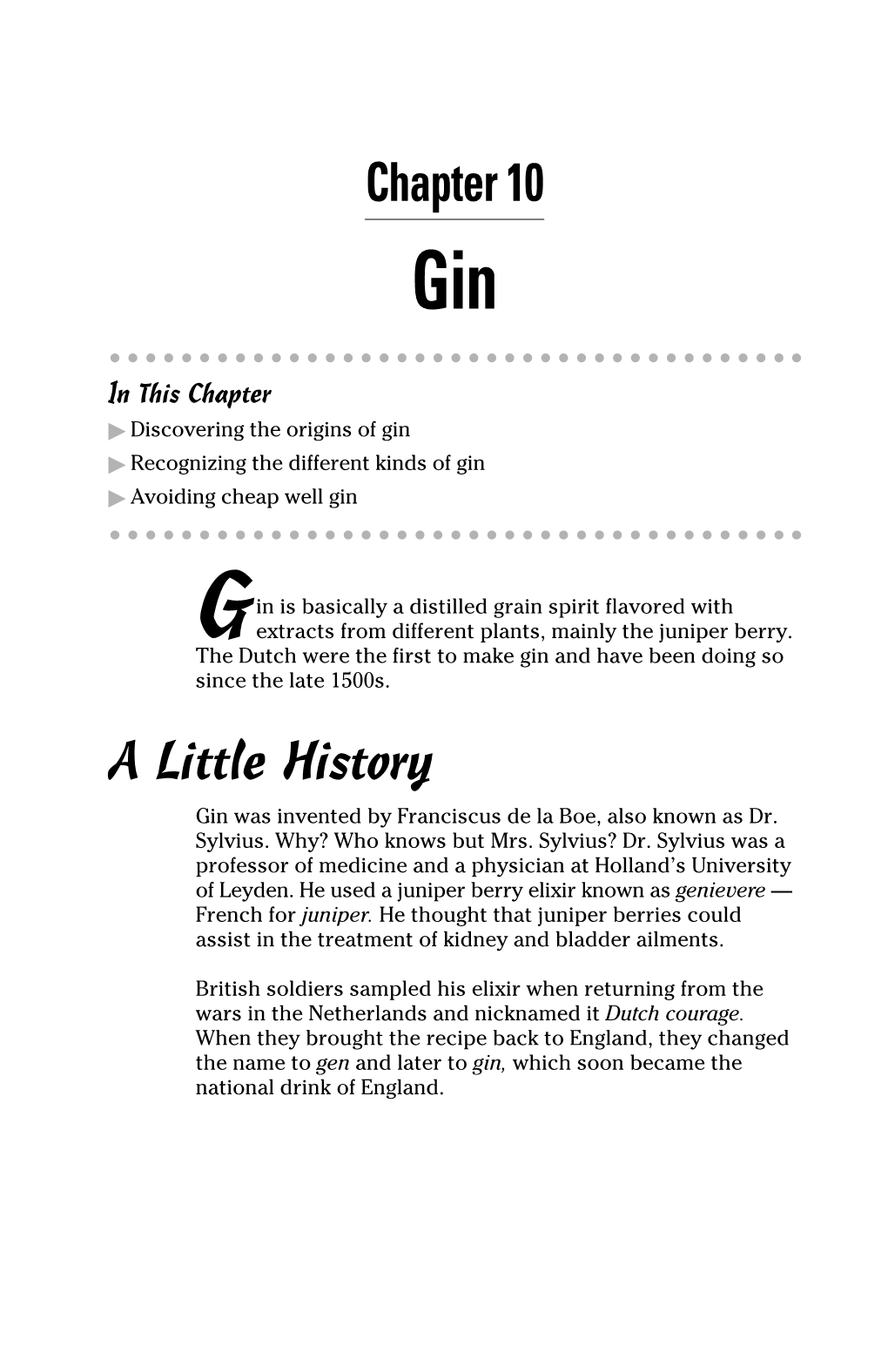 Chapter 10 Gin