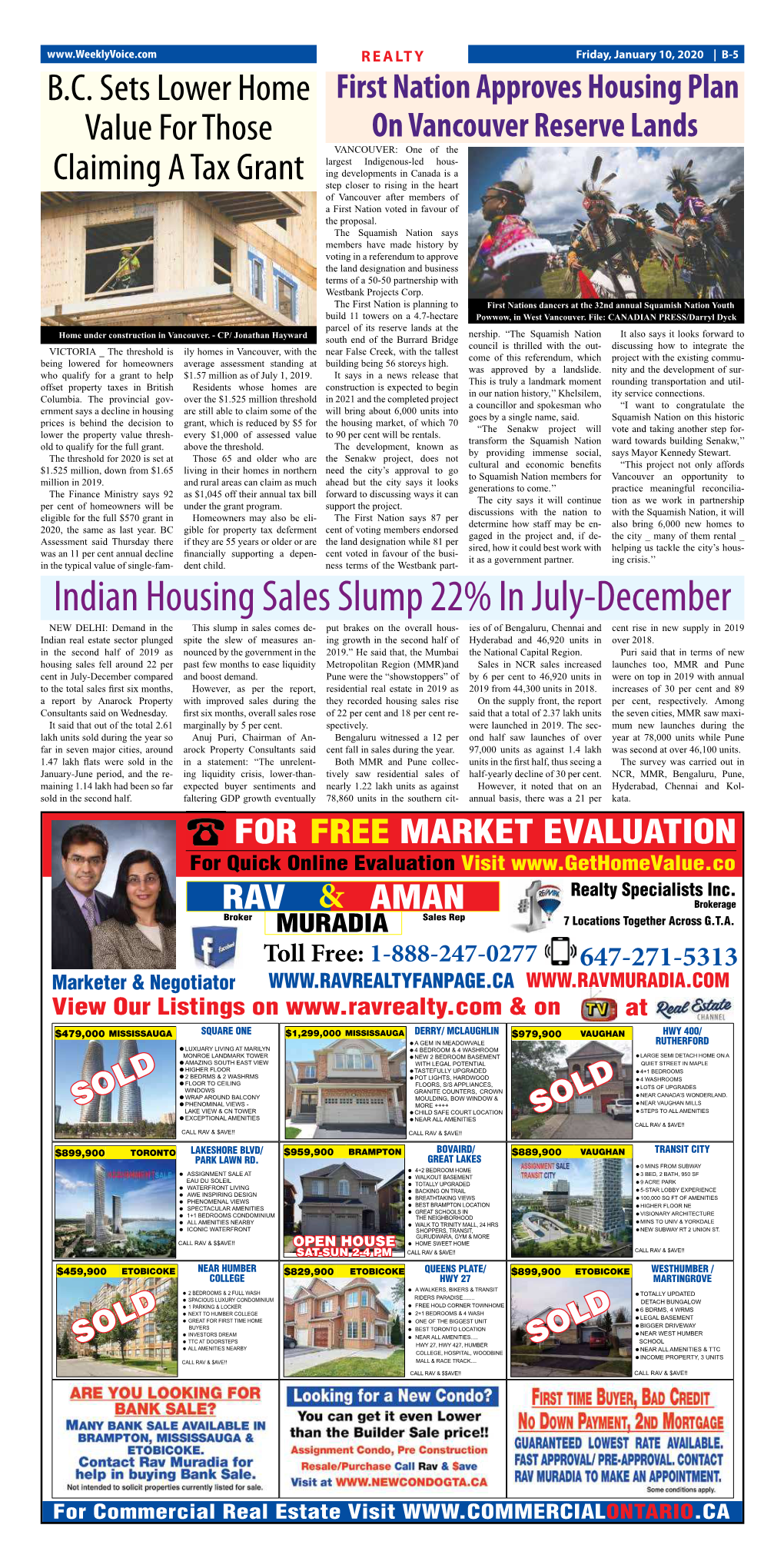 Indian Housing Sales Slump 22% in July-December