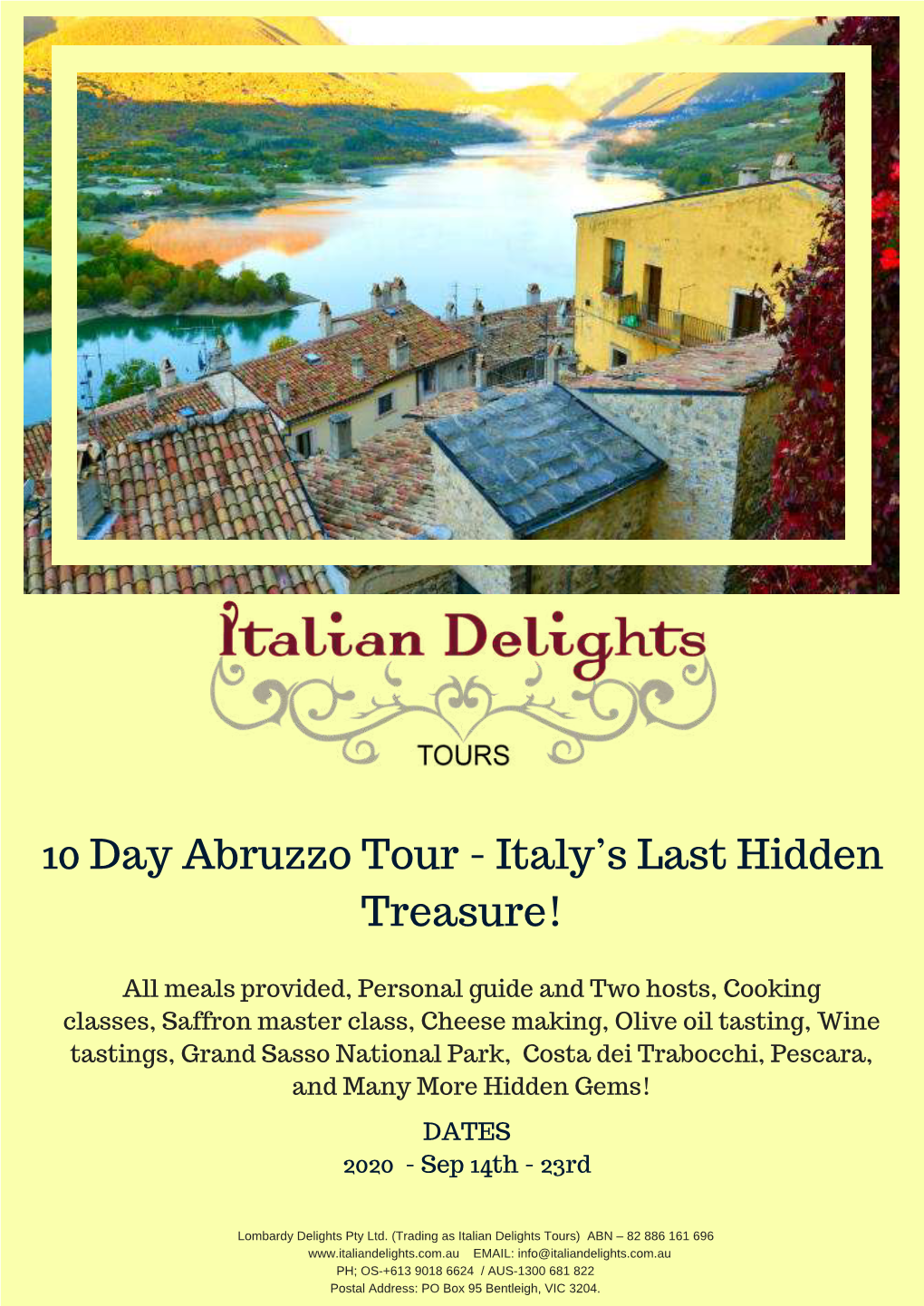 10 Day Abruzzo Tour - Italy’S Last Hidden Treasure!