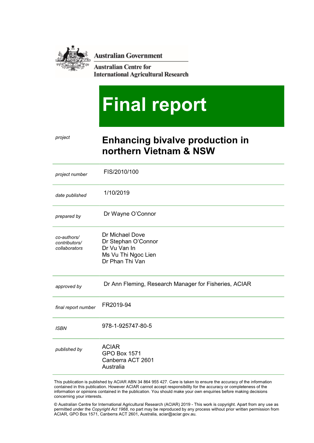 Final Report FIS/​2010/​100 2.88 MB