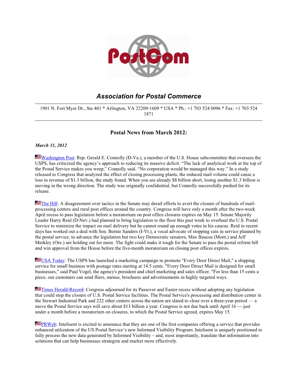 Association for Postal Commerce