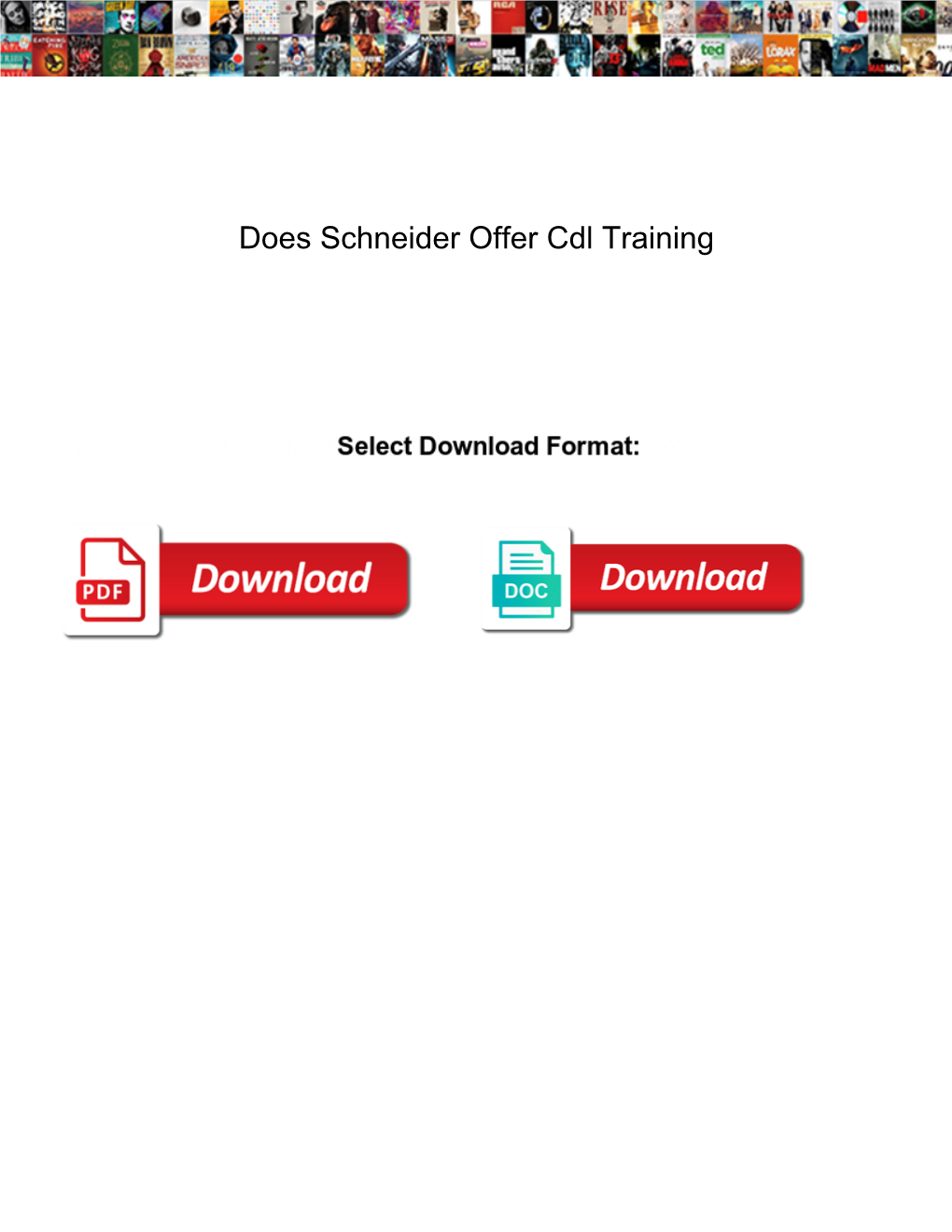 Does Schneider Offer Cdl Training