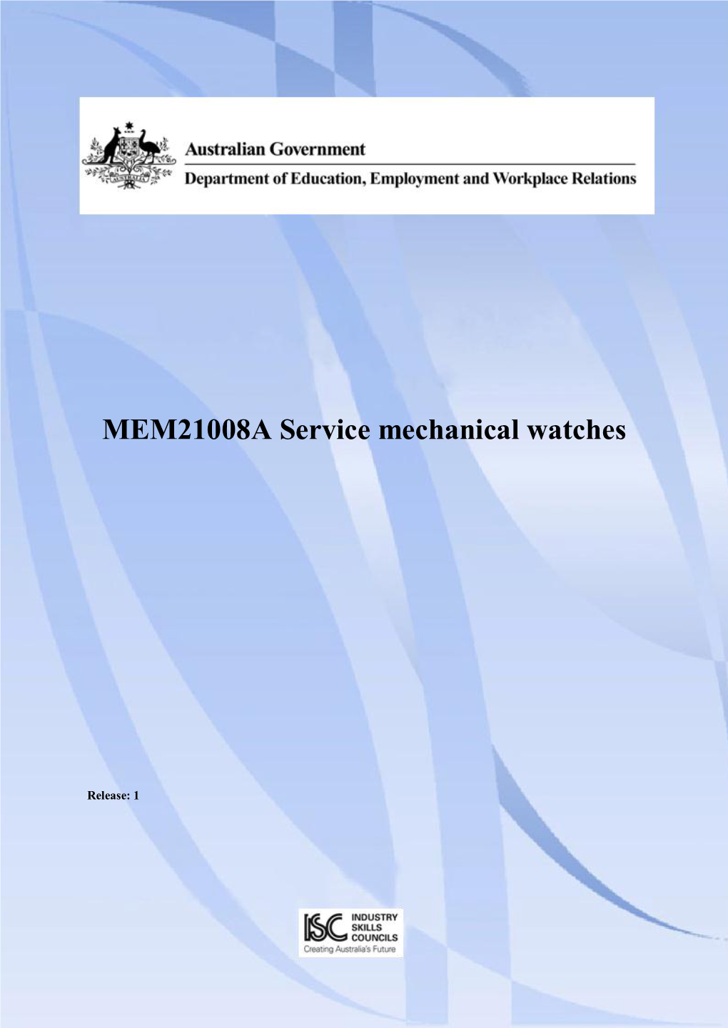 MEM21008A Service Mechanical Watches