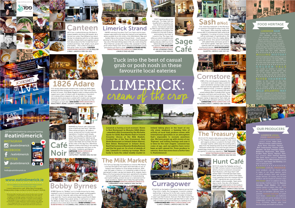 Eat in Limerick Foodie Guidemap