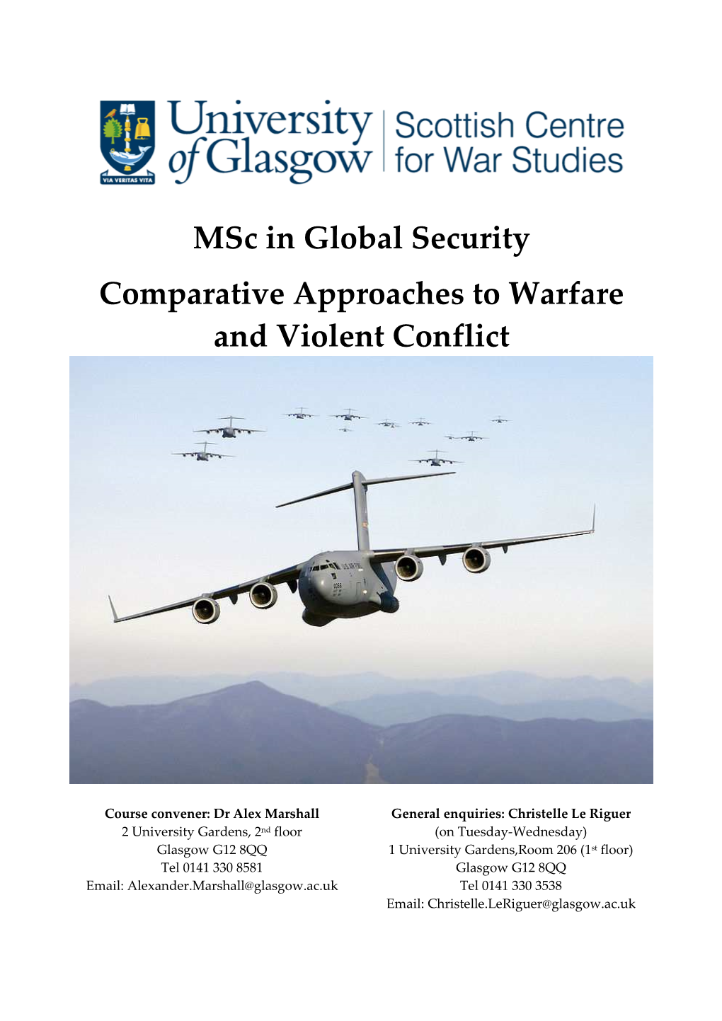 Comparative Approaches to Warfare and Violent Conflict