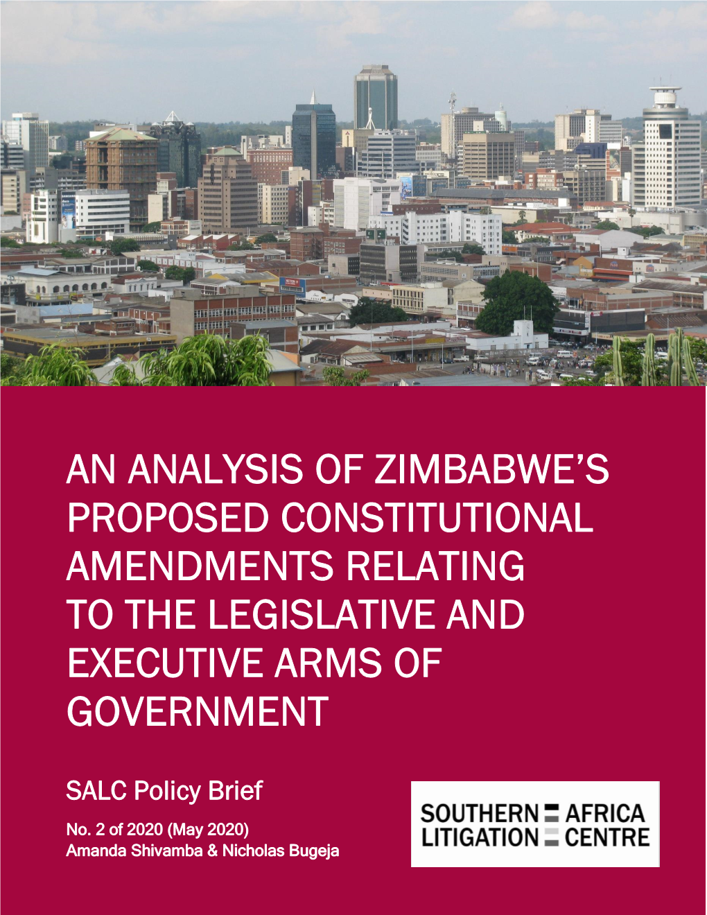 An Analysis of Zimbabwe's Proposed Constitutional Amendments Relating