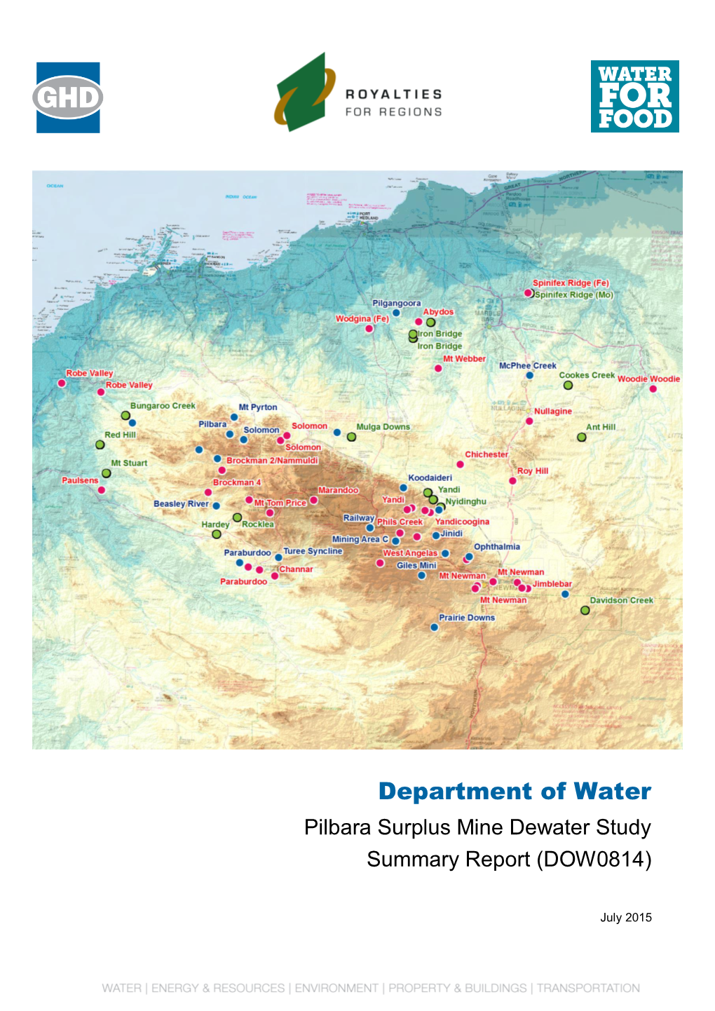 Pilbara Surplus Mine Dewater Study Summary Report (DOW0814)