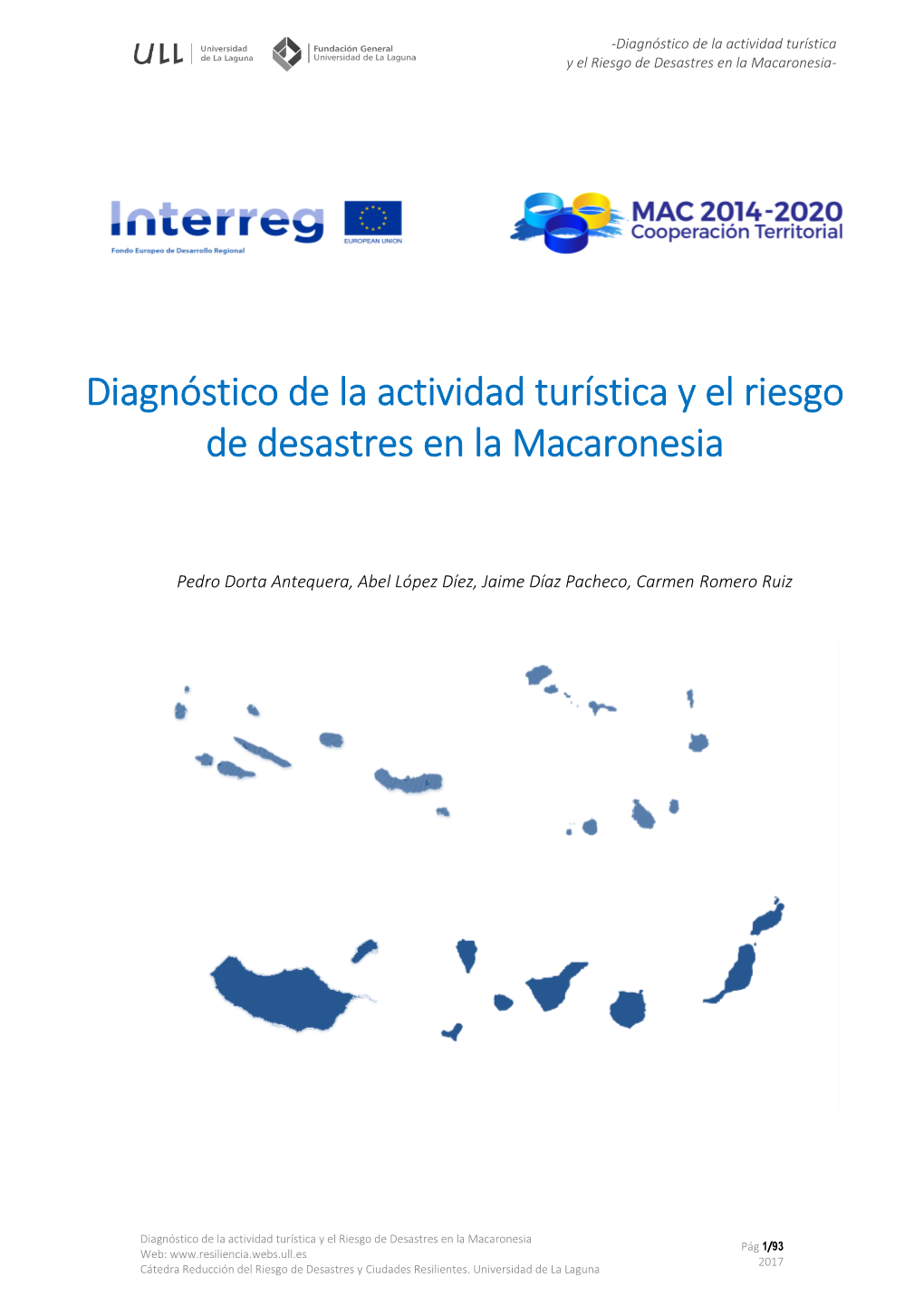 Diagnóstico De La Actividad Turística Y El Riesgo De Desastres En La Macaronesia