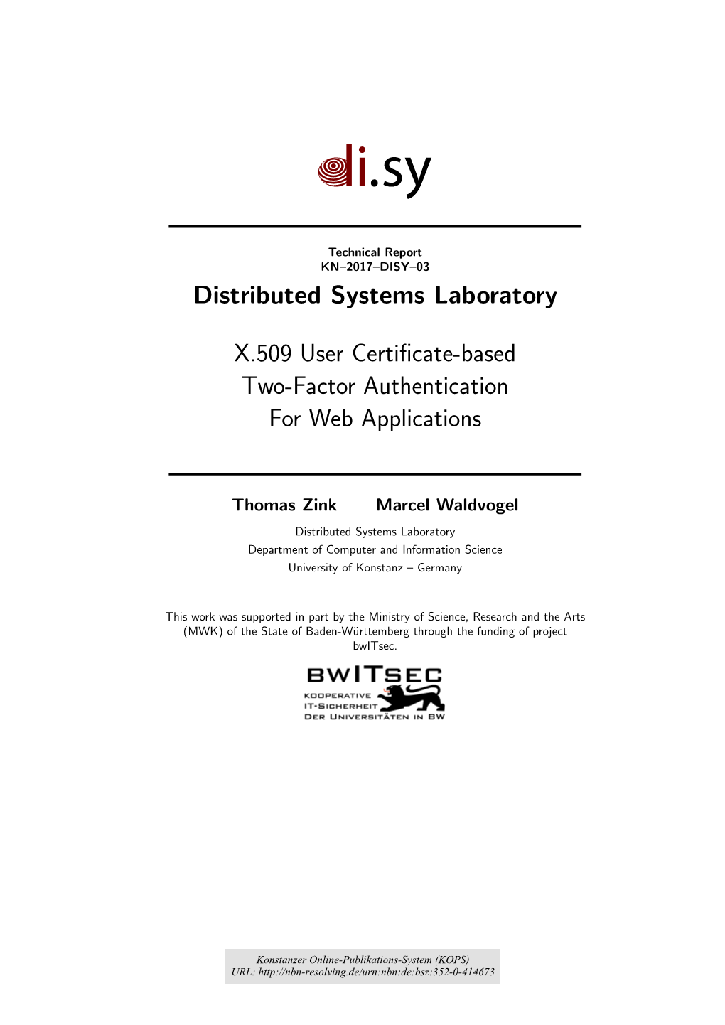 X.509 User Certificate-Based Two-Factor Authentication for Web