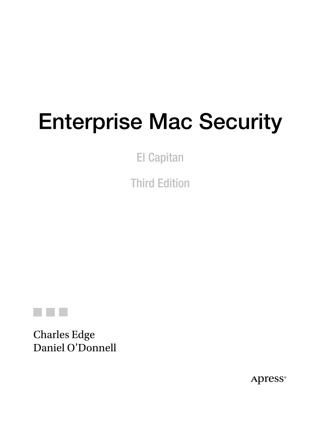 Enterprise Mac Security