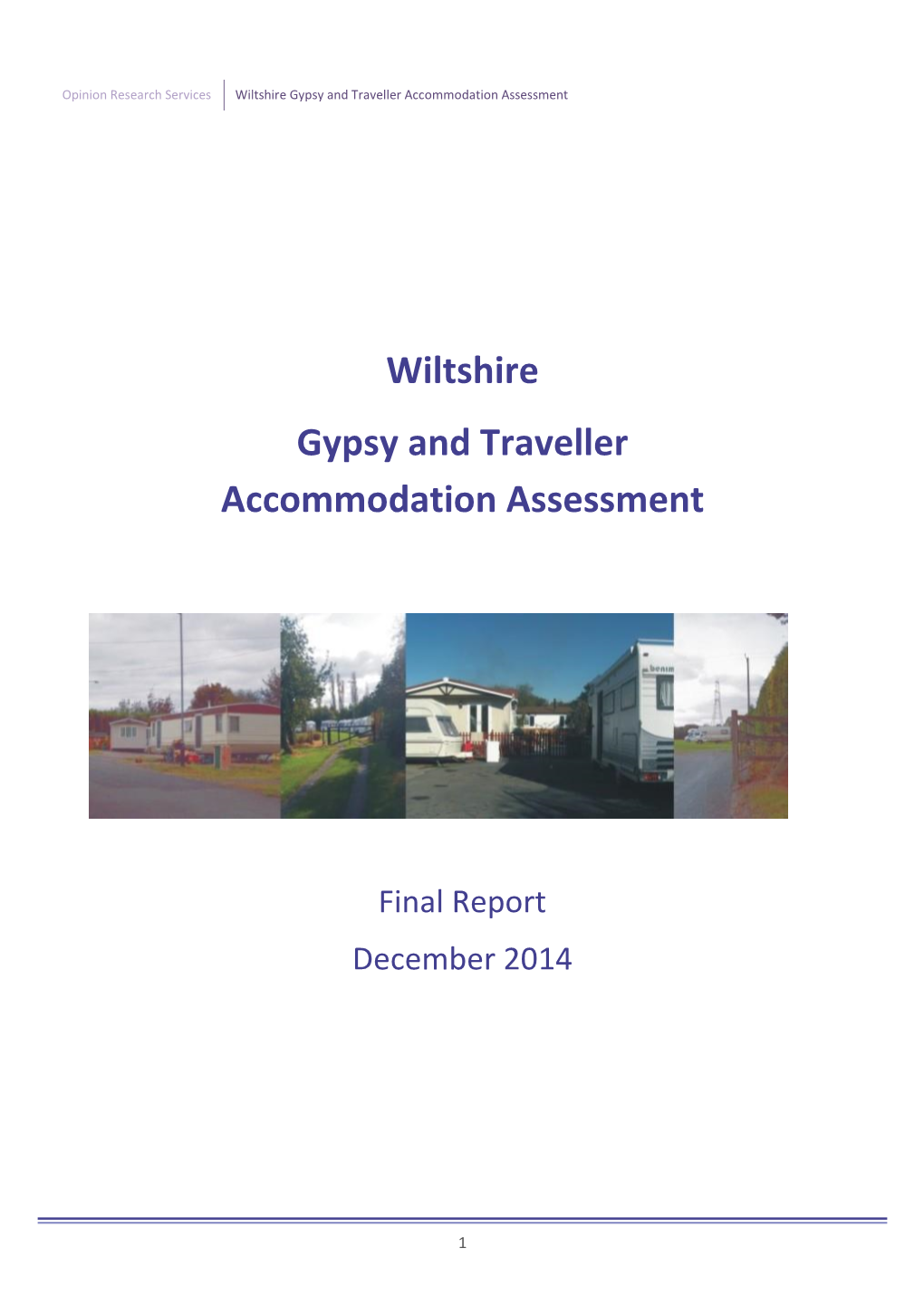 Wiltshire Gypsy and Traveller Accommodation Assessment