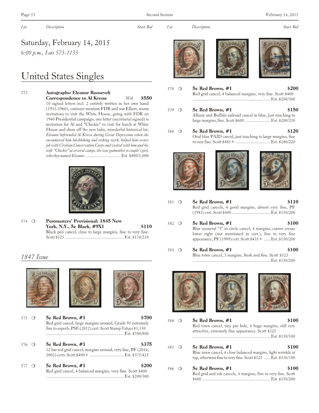 United States Singles