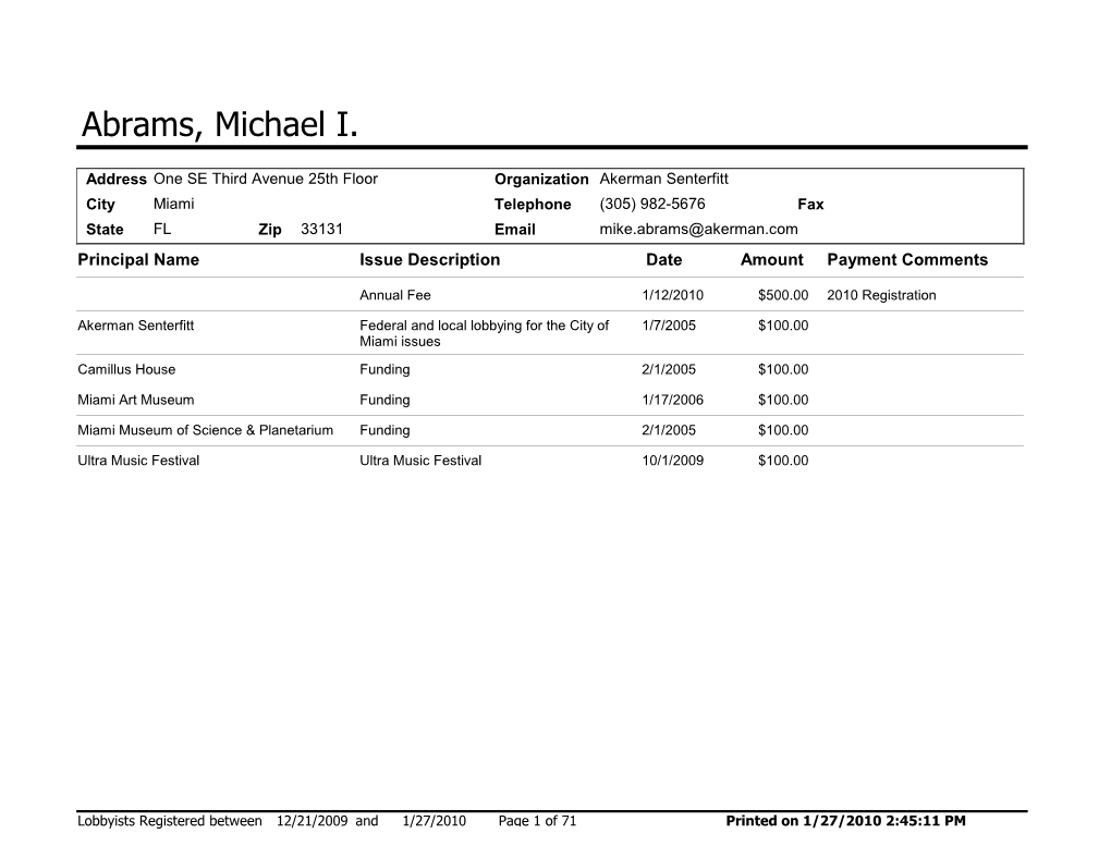 Abrams, Michael I