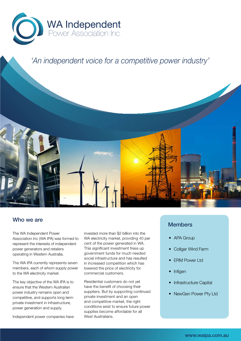 'An Independent Voice for a Competitive Power Industry'