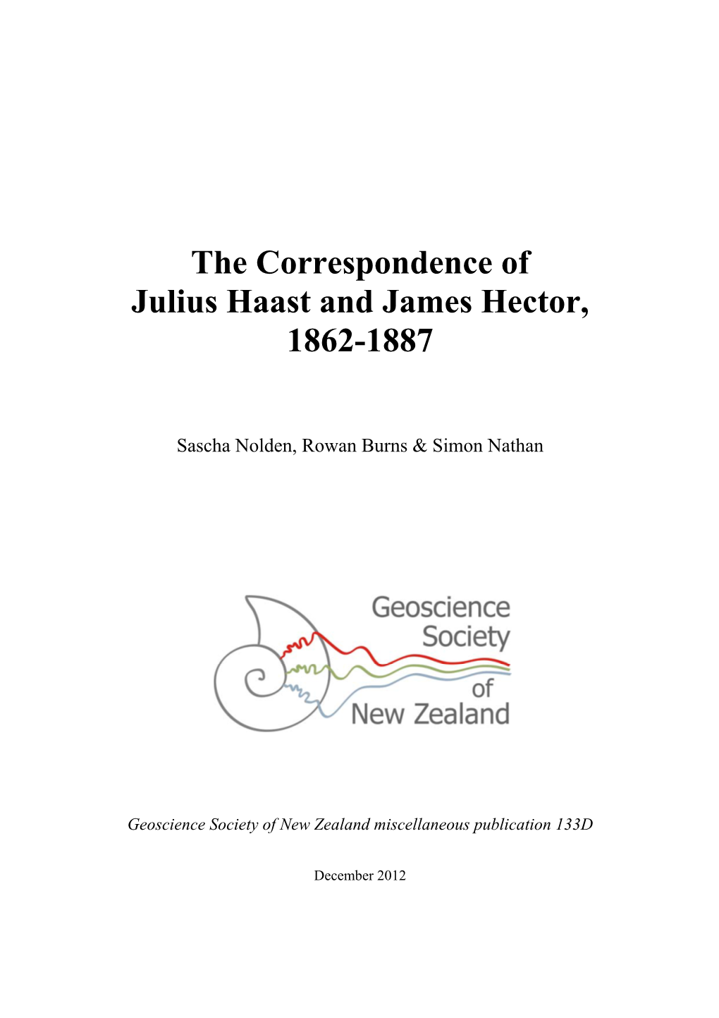 James Hector and Julius Haast