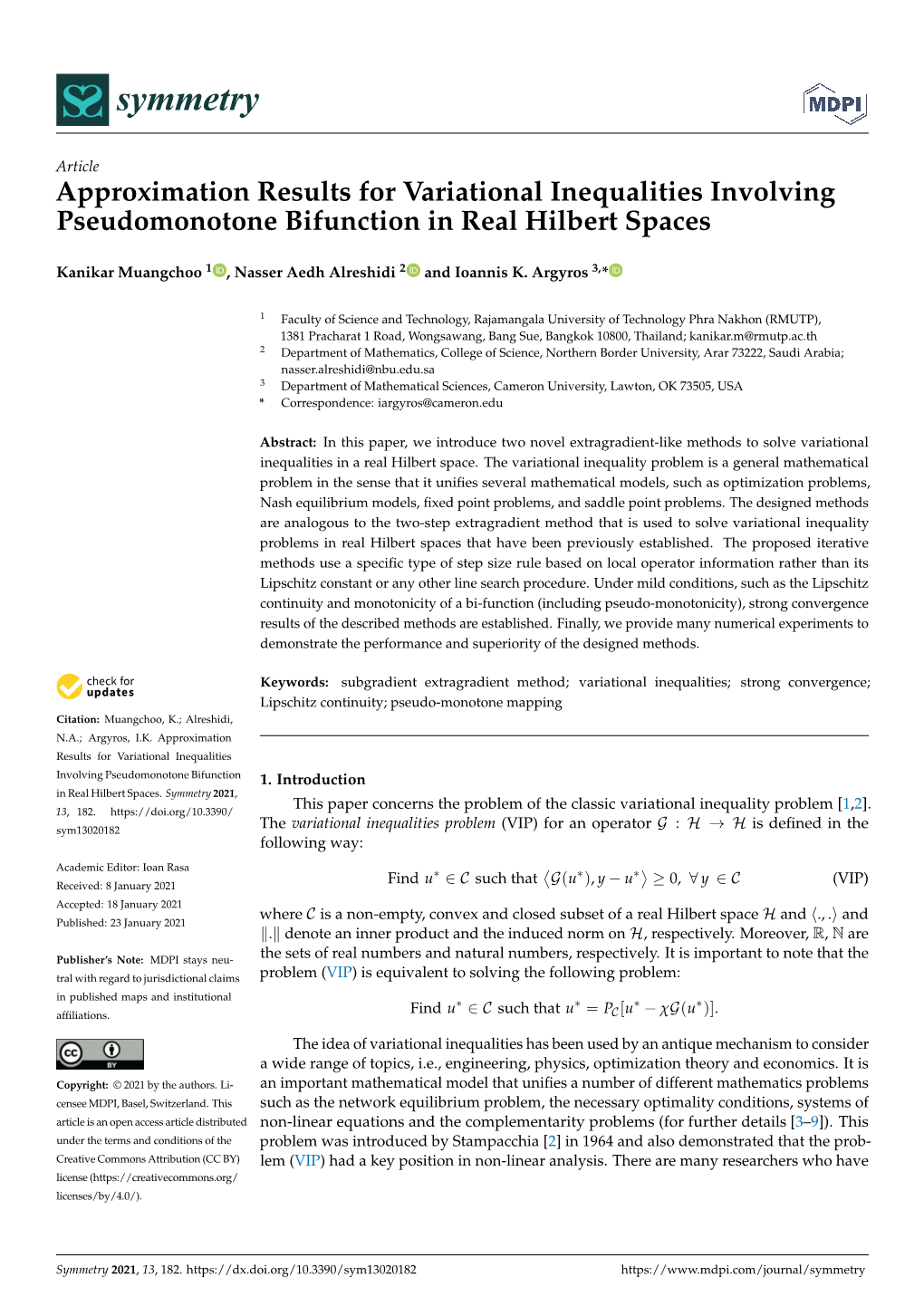 Approximation Results for Variational Inequalities Involving Pseudomonotone Bifunction in Real Hilbert Spaces