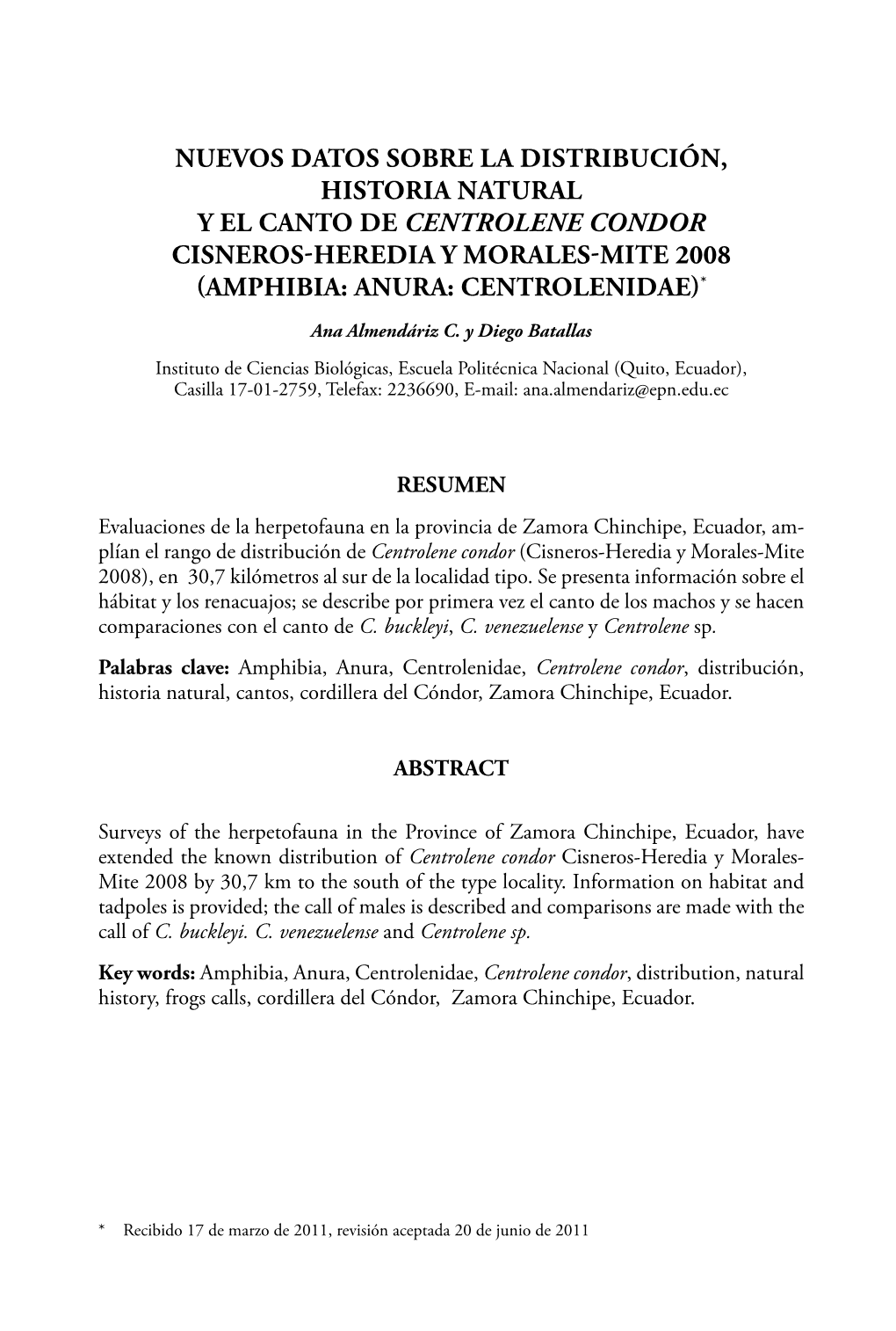 Centrolene Condor 2012Politecnica30(3).Pdf