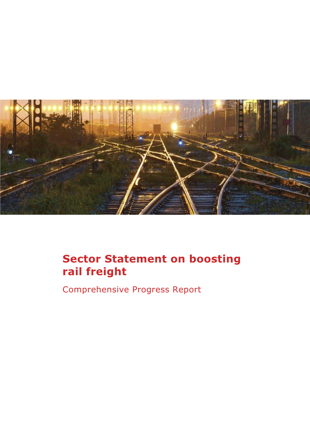 Sector Statement on Boosting Rail Freight