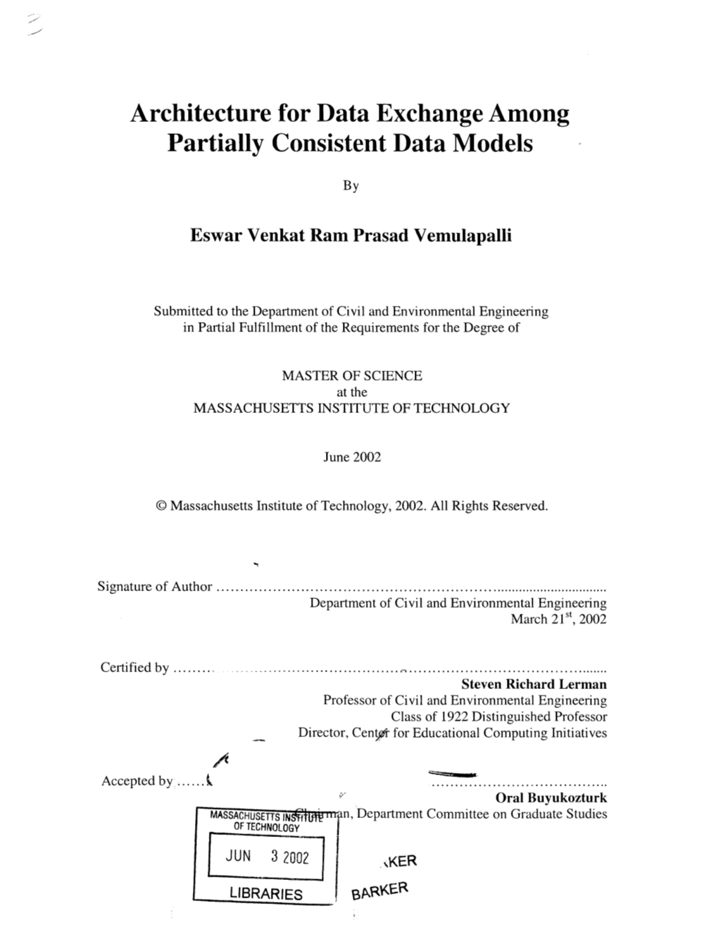 Architecture for Data Exchange Among Partially Consistent Data Models