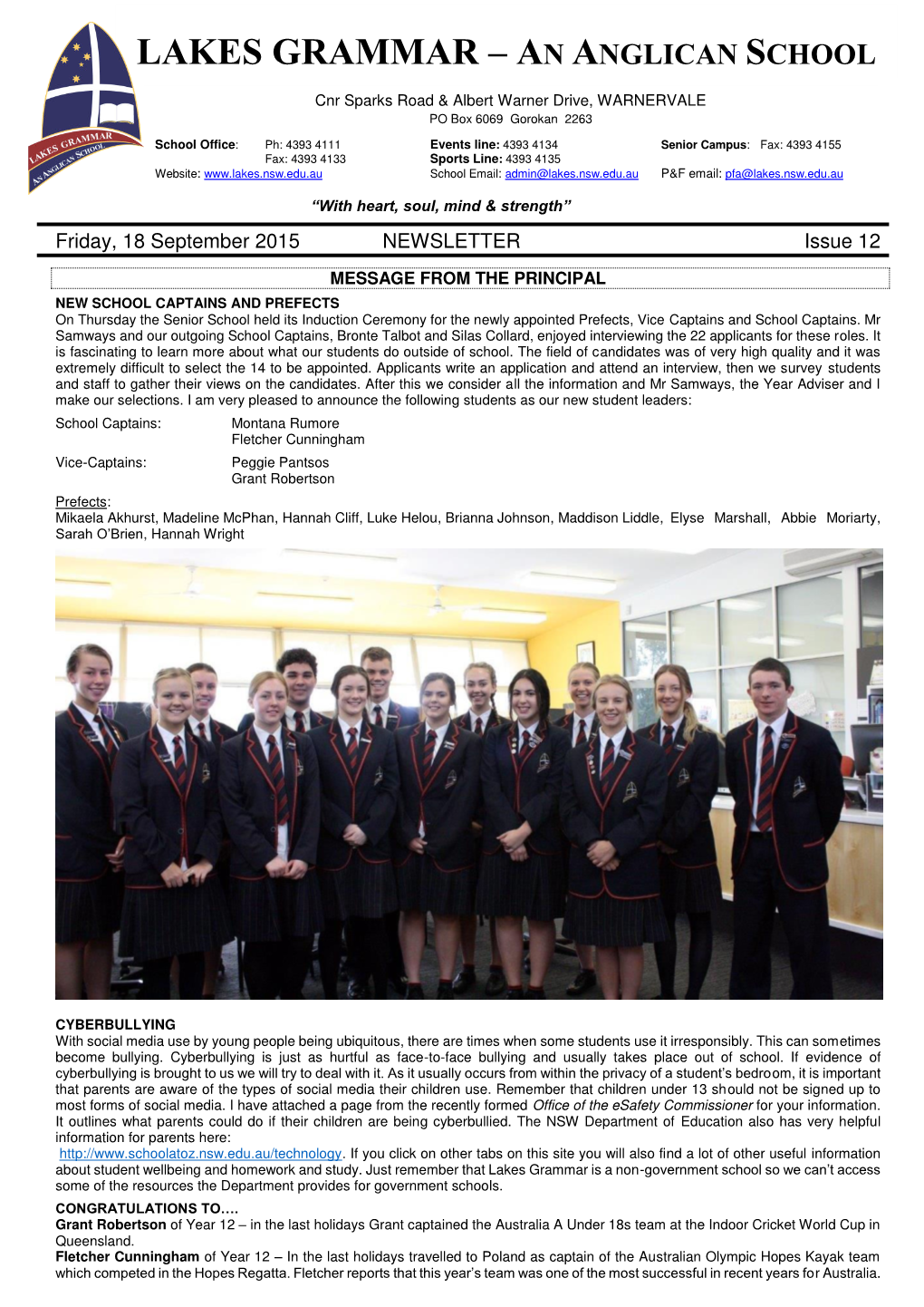 Lakes Grammar – an Anglican School