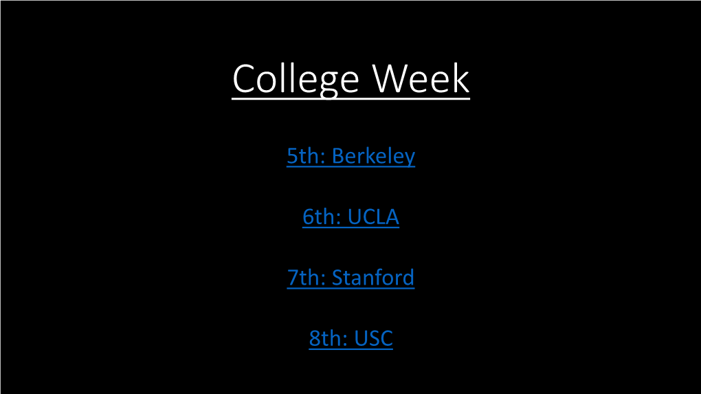 College Week