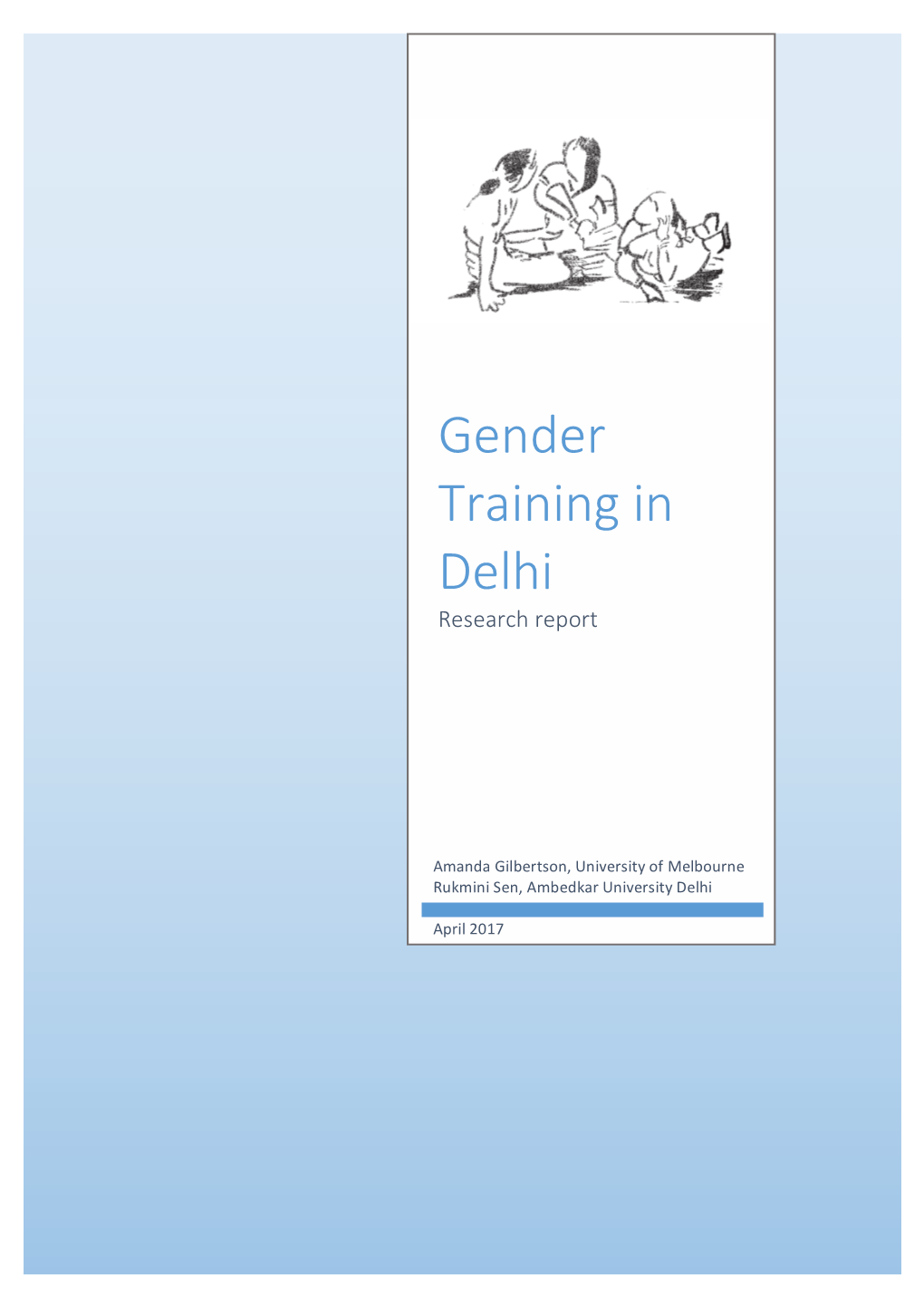 Gender Training in Delhi Research Report