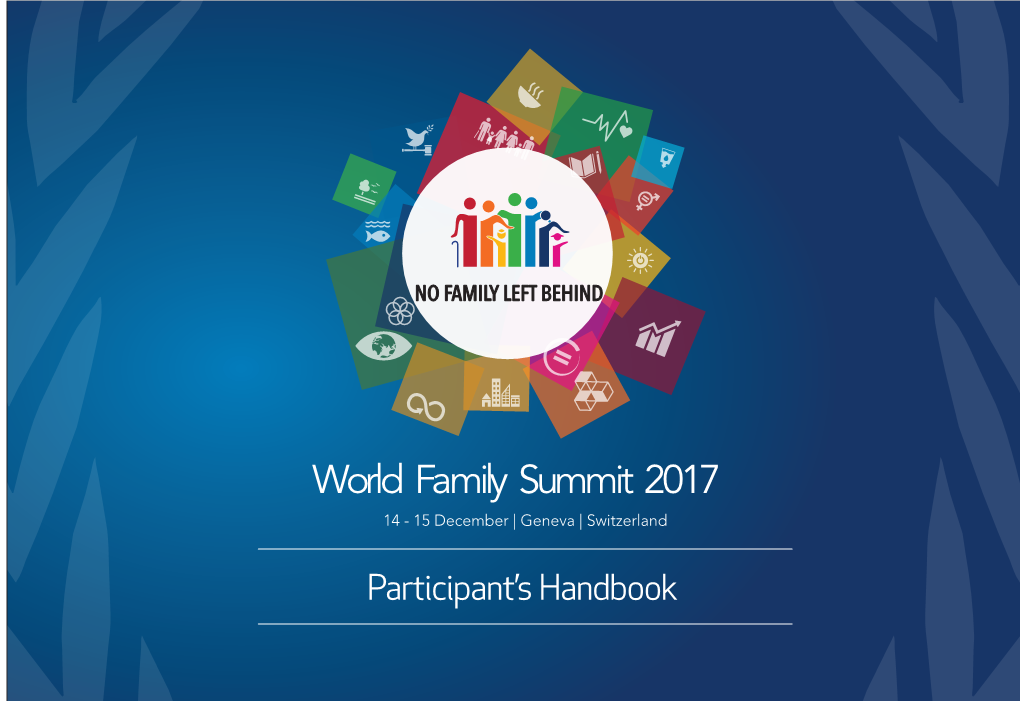 World Family Summit 2017 14 - 15 December | Geneva | Switzerland