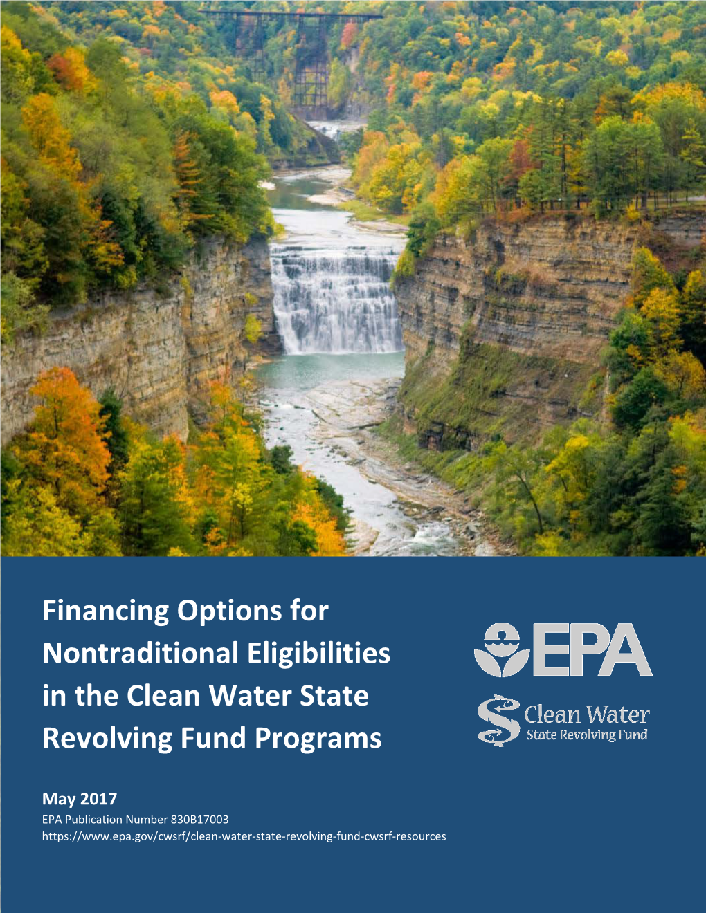 Financing Options for Nontraditional Eligibilities in the Clean Water State Revolving Fund Programs