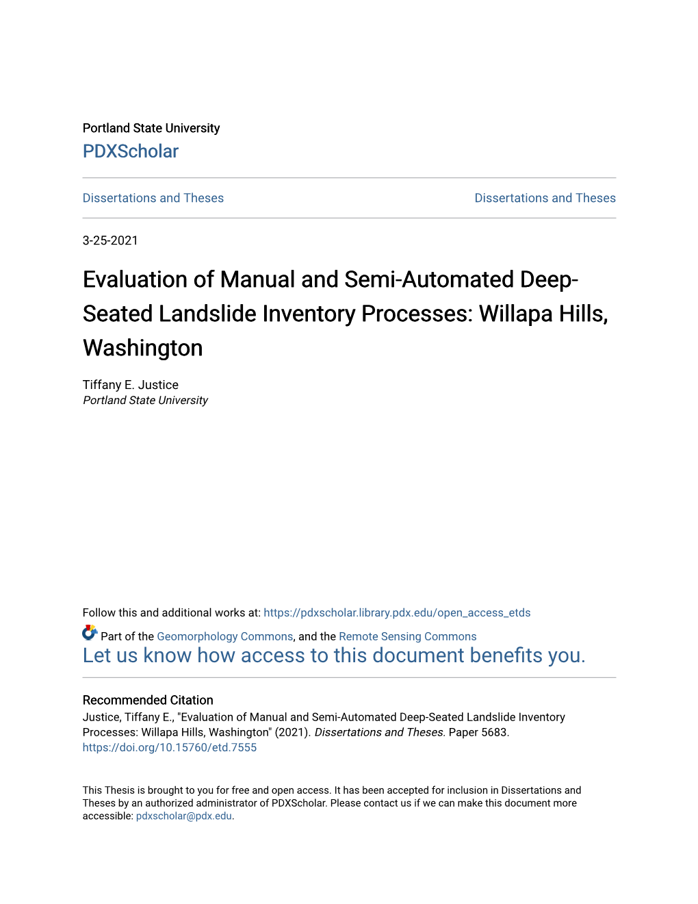 Evaluation of Manual and Semi-Automated Deep-Seated Landslide Inventory Processes: Willapa Hills, Washington