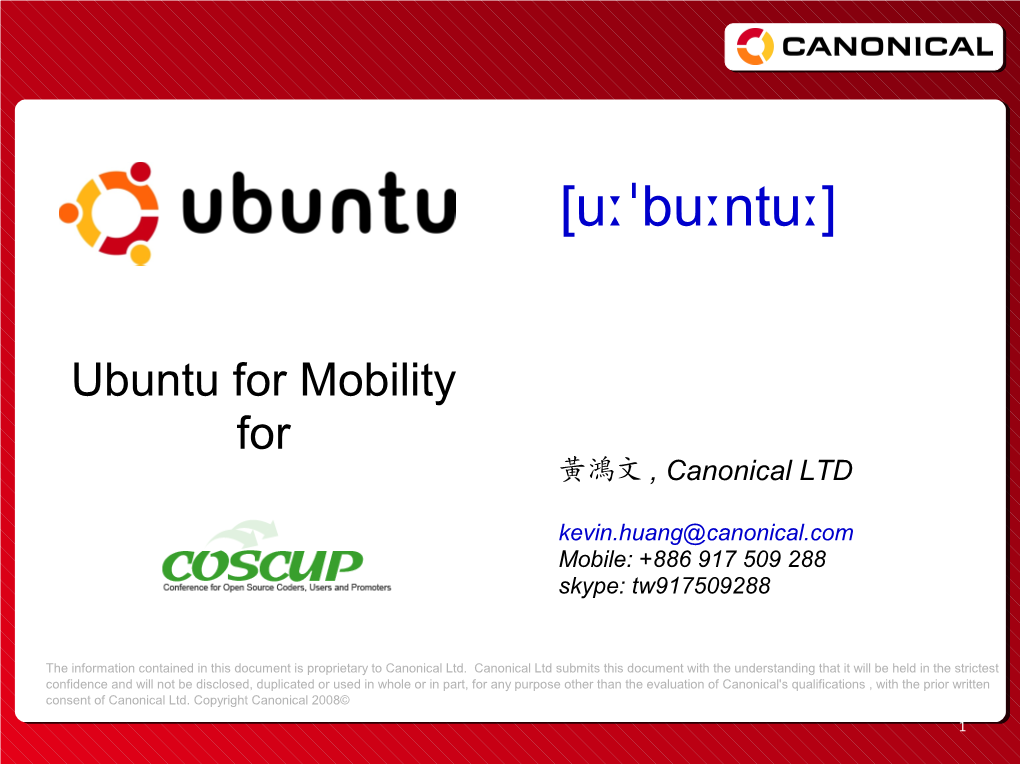 Ubuntu & Canonical